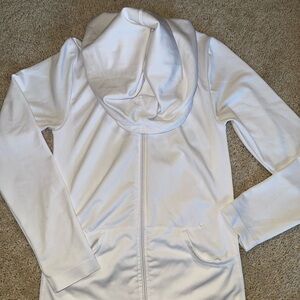 Women's White Hooded Jacket